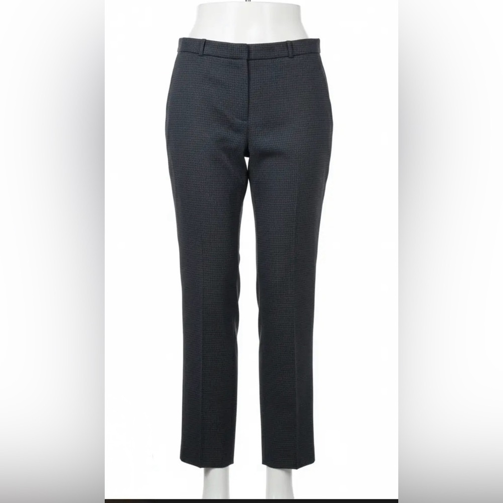 Hugo Boss grey check virgin wool trousers, size 10